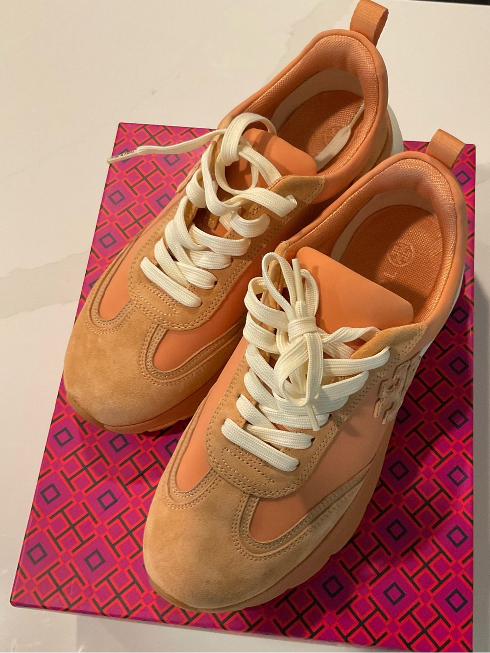 Tory Burch Good Luck Trainer Suede Sneakers